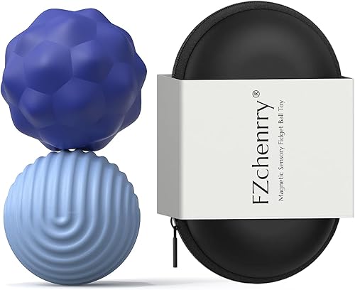 Miniatura 58 de Bolas magnéticas de silicona para adultos, bolas magnéticas de silicona suave, 2 unidades de 1.594 in, juguetes sensoriales para aliviar el estrés