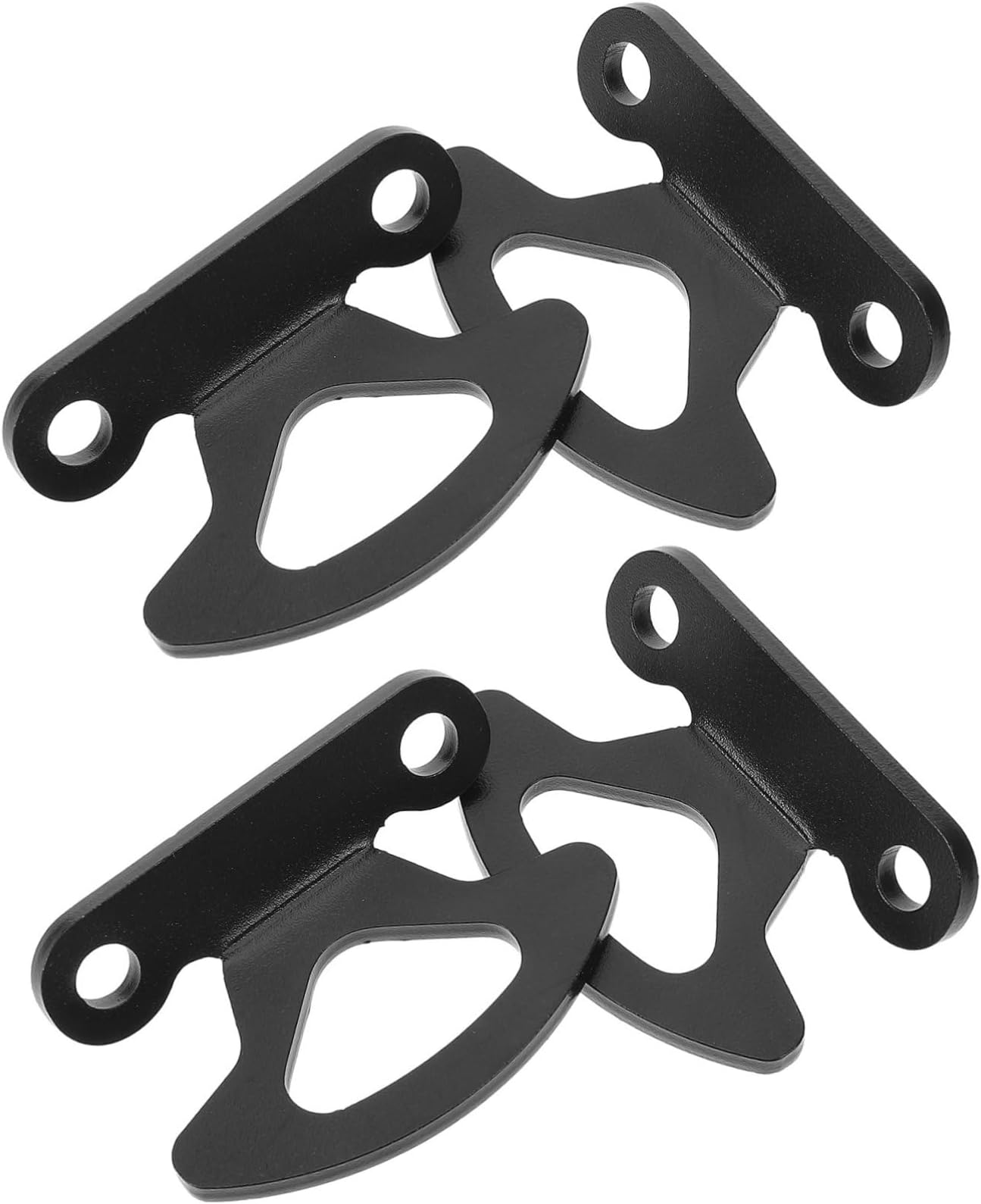 Gatuida 4pcs Tie down Hooks Truck Bed Rail Tie Downs Black Cargo Compartment Hook Compatible with Full-size Pickup Truck Bed for Camping and Tool Storage