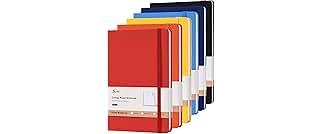 SUIN Hardcover-Journal-Notebooks, 6 Packs A5 Lined Journals Notebook for Writing 200 Pages, 8.2 x 5.5 inch, 6 Colors Classic Ruled Notebooks for Work/Travel/College
SUIN Hardcover-Journal-Notebooks, 6 Packs A5 Lined Journals Notebook for Writing 200 Pages, 8.2 x 5.5 inch, 6…