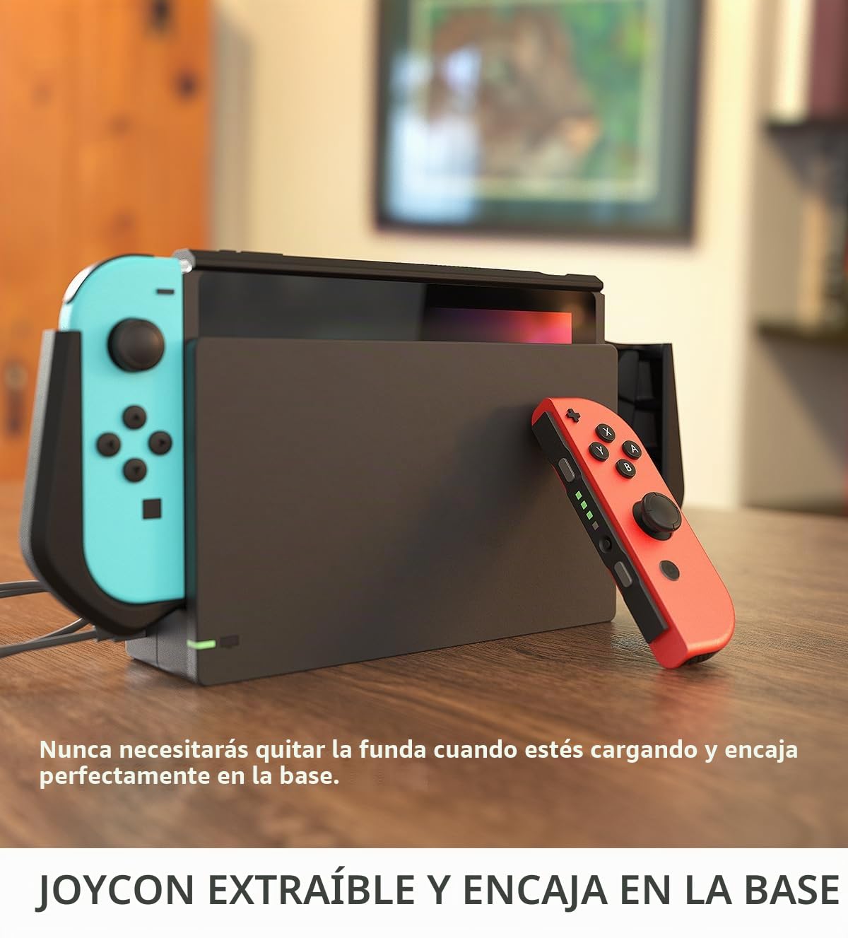 Mumba Funda para Nintendo Switch Cubierta Protectora de Agarre de TPU Accesorio [Serie Blade] Compatible con Consola Nintendo Switch y Controlador Joy-con