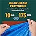 Trademark Supplies Tarp Cover Silver/Black Heavy Duty Thick Material, Waterproof, Great for Tarpaulin Canopy Tent, Boat, RV or Pool Cover