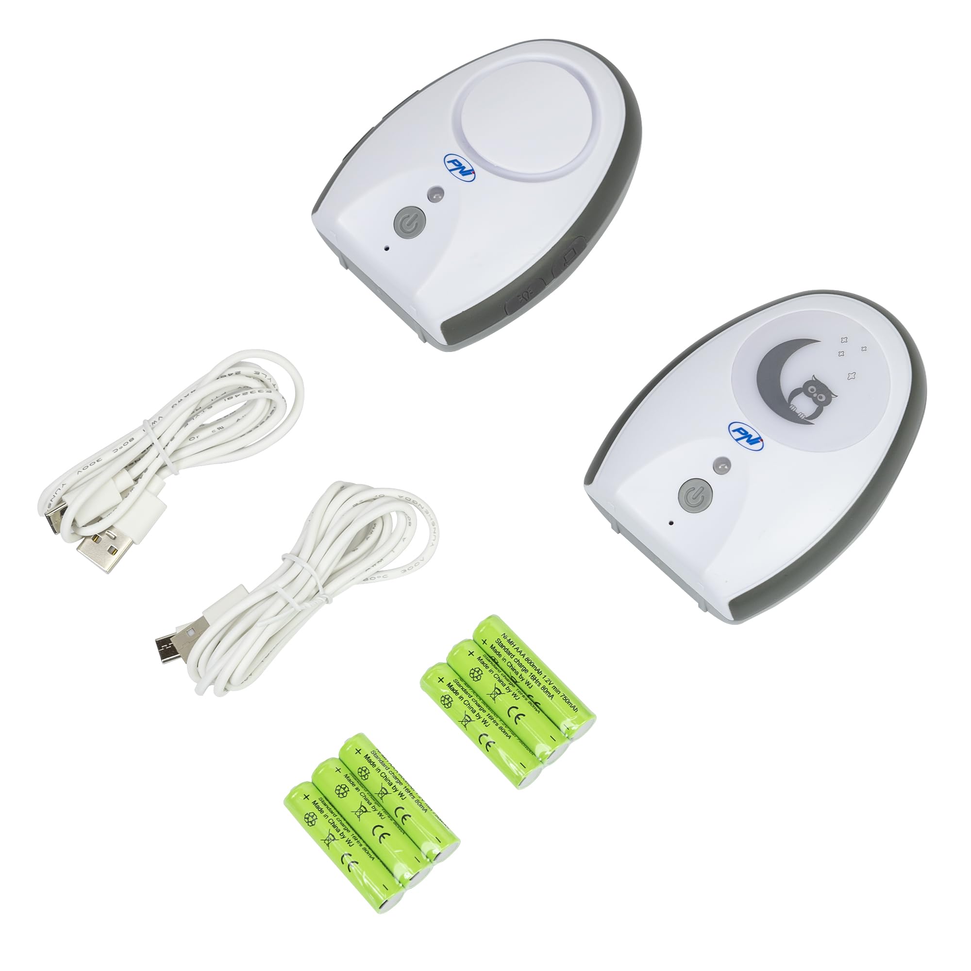 Audio Baby Monitor PNI B6500 bezprzewodowy z lampką nocną, Vox i Pager