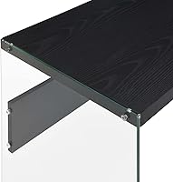 Vista 6 de SoHo - Mesa consola de cristal, color negro y cristal