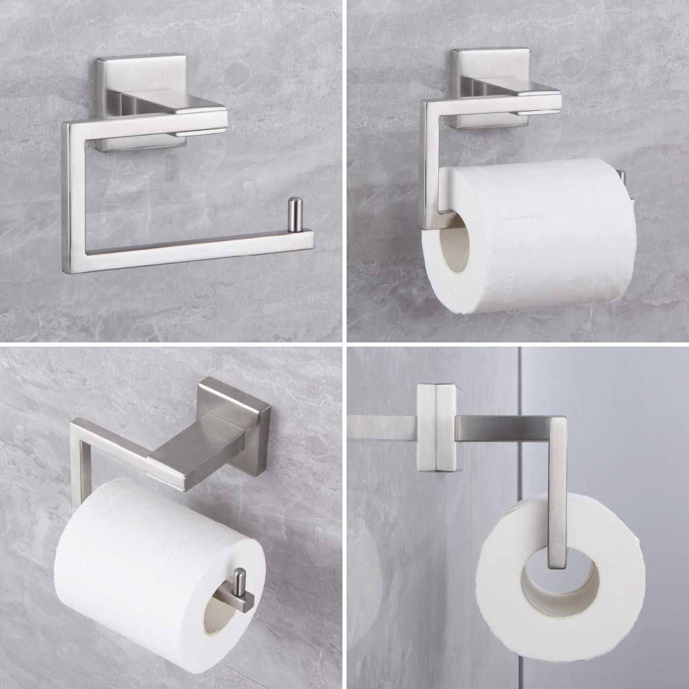 BKV Toilettenpapierhalter Mit Saugnapf – SUS 304 Edelstahl, Gebürstet, Für Glatte Oberflächen