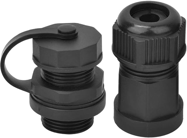 RJ45 ConnectorIP67 Waterproof RJ45 Female Connector CAT5/6 Network Cable Socket Connector IP67 LAN Network Extension Adapter (Core + 1 shell)