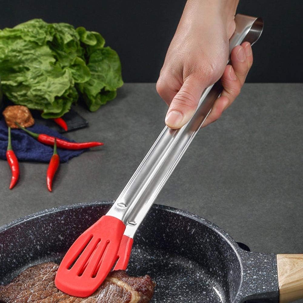 1 Piece of Stainless Steel Kitchen Tongs, Barbecue Cooking Utensils, Cooking, Barbecue, Kitchen Utensils (Size : 24.5cm)