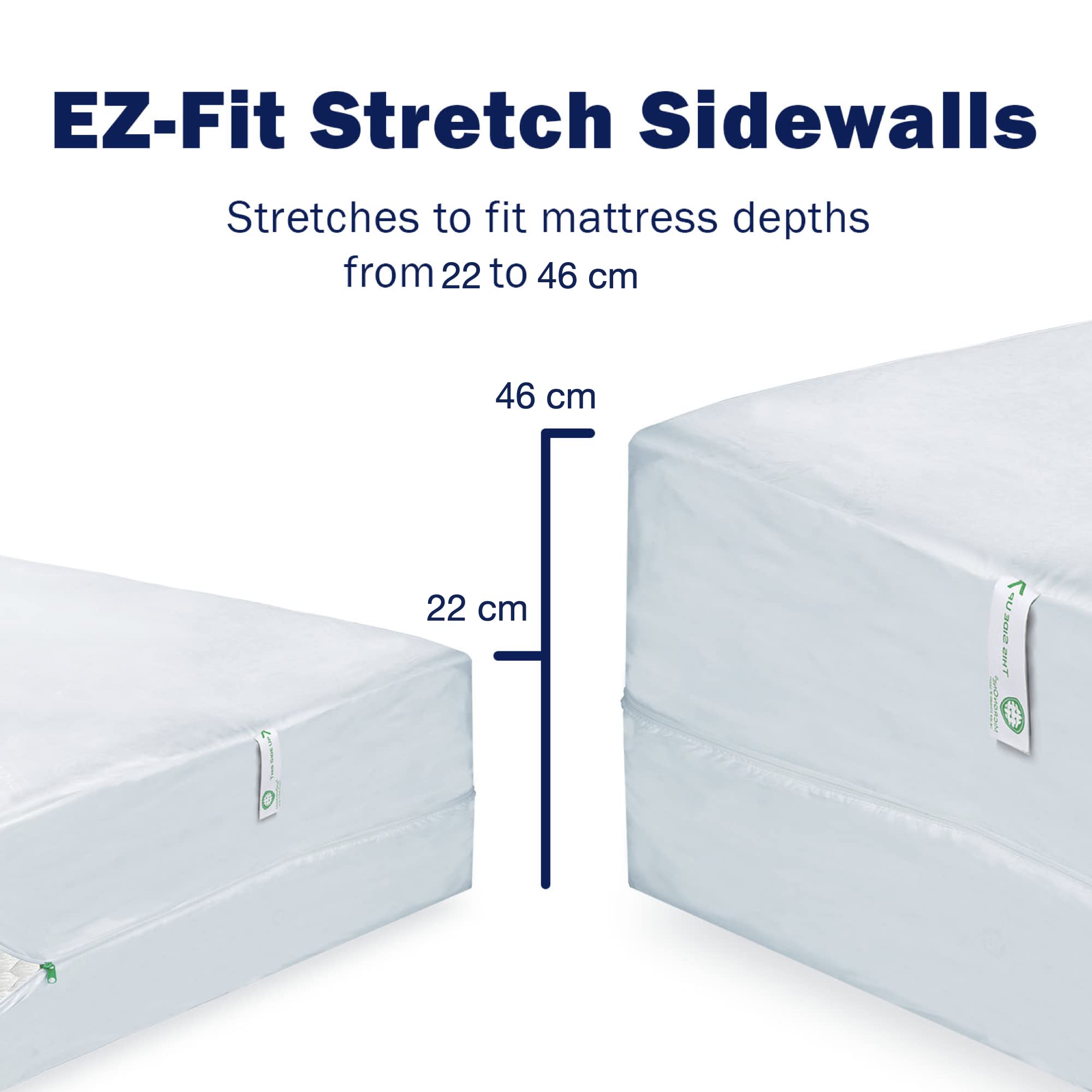 Image secondaire de Surmatelas Insectum 90x190 cm - Housse Anti-Acarien et Imperméable