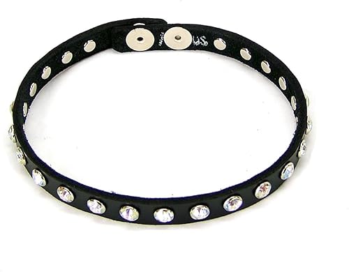 Miniatura 3 de piel Rhinestone Choker S