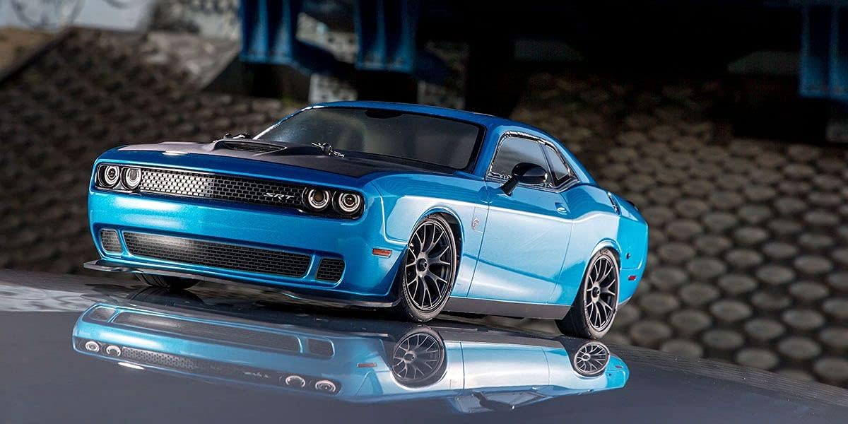 Kyosho 1/10 Fazer 4 Wheel Drive Mk2 Challenger SRT Hellcat B5 Brushed RTR Blue KYO34415T2 Cars Elec RTR 1/10 On-Road