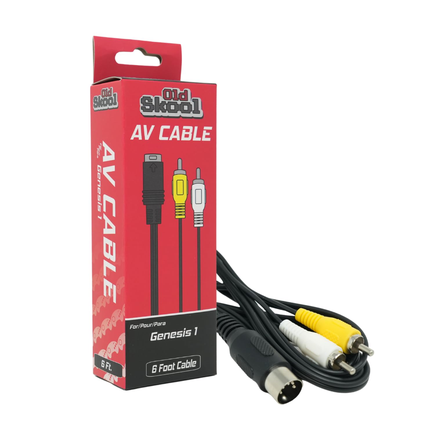 【ga-ho】RCA 70's 7025 2本 Amazon.com: Old Skool Sega Genesis 1 Standard AV Cable RCA