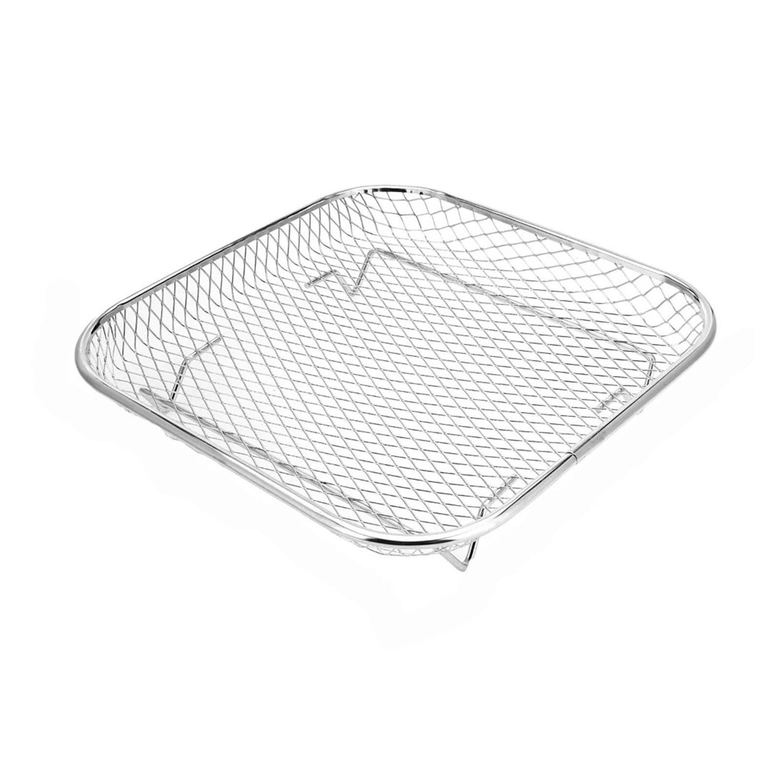 Accessoire friteuse à air carré acier inoxydable durable et grille de cuisson antiadhésive