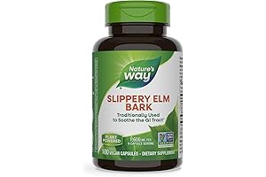 Nature's Way Slippery Elm Bark: Soothe Your Gut with Nature's Embrace*