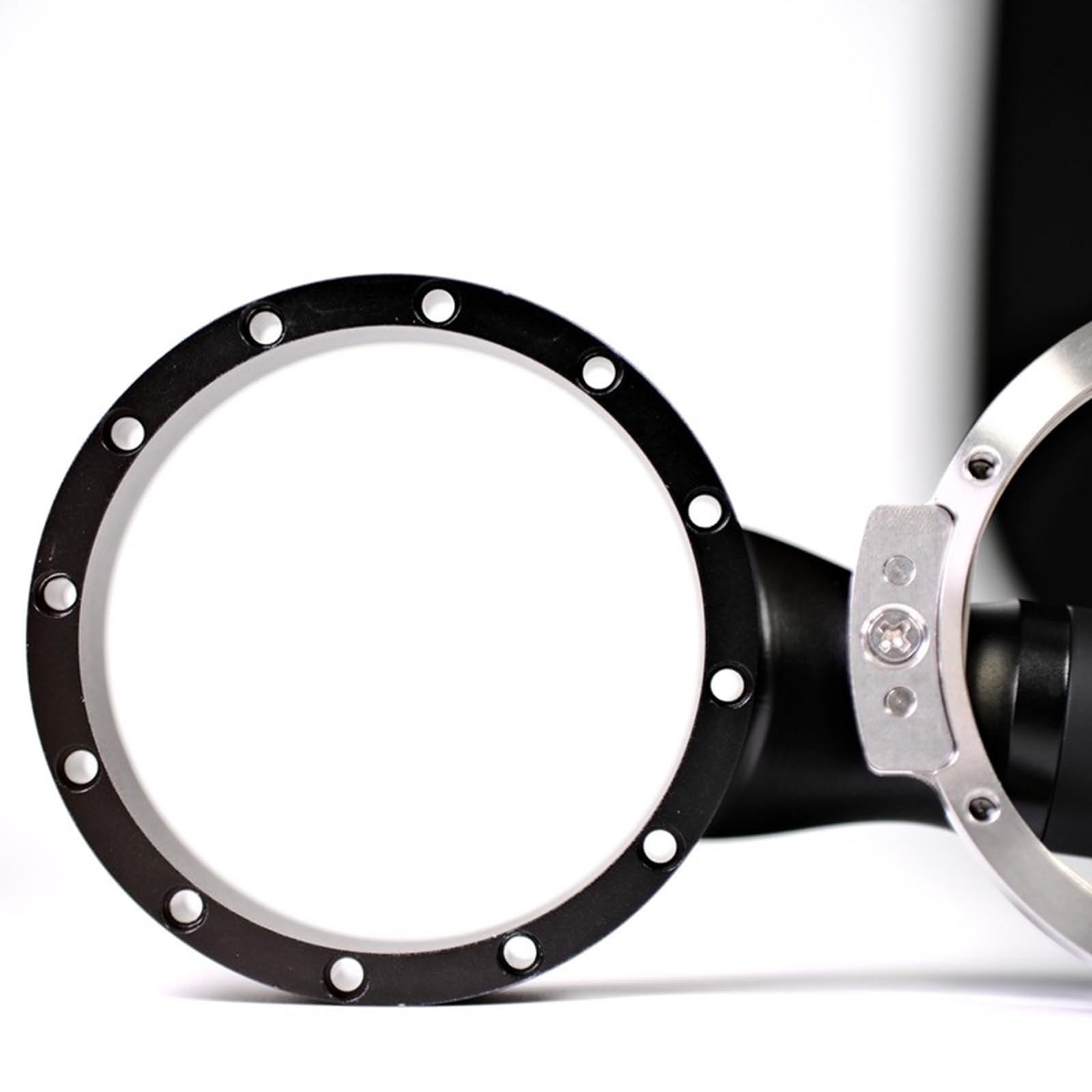 Portafiltro Sin Fondo De 58 Mm, Mango Plano Sin Fondo para Cafetera, con Boquilla De Cuerno De Buey/lingote, Compatible con Cafeteras Espresso E61, para Preparar Café En Casa