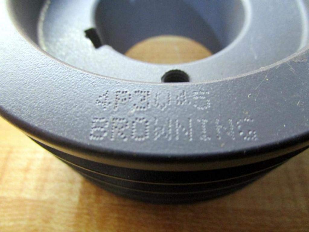 Browning 4P3V45 Split Taper Sheave, Cast Iron, 4 Groove, 3V Belt, Uses P1 Bushing