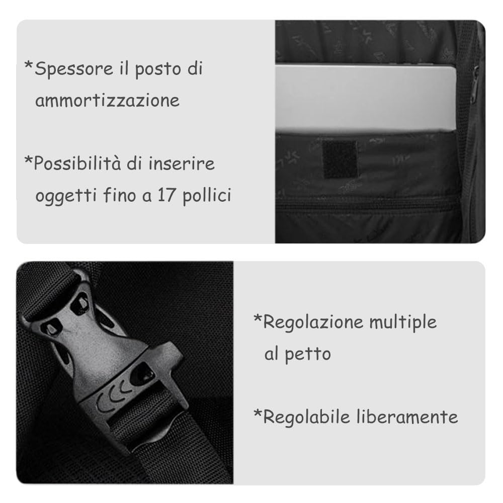 Borsa Da Sci Uomo Nero All'aperto Classico Antineve Borsa | scarpe da neve snowboard sacchetti da neve specchieri da neve grande capacità