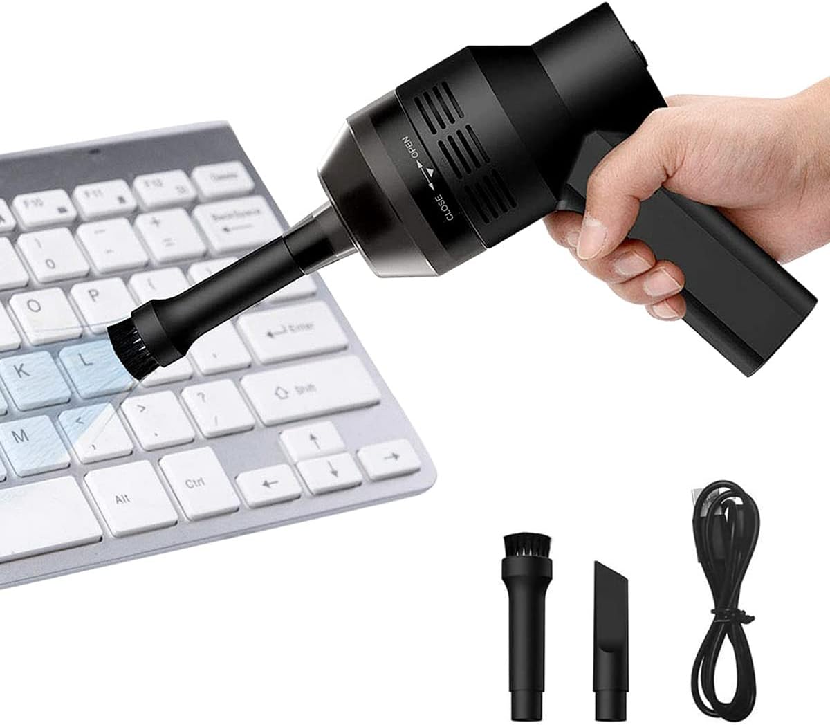 Keyboard Cleaner Powcan Mini Powerful Keyboard Vacuum USB Cordless
