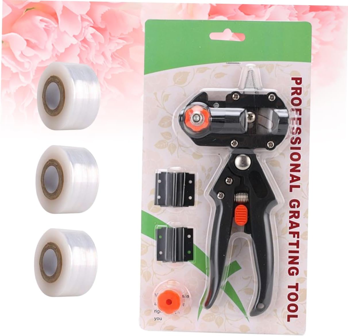 POPETPOP 3pcs Grafting Shears Pruner for Fruit Trees Multi-function Bud Cutter Replaceable Blades and Grafting Tape and Easy to Use Gardening Tool for Efficient Plant Care