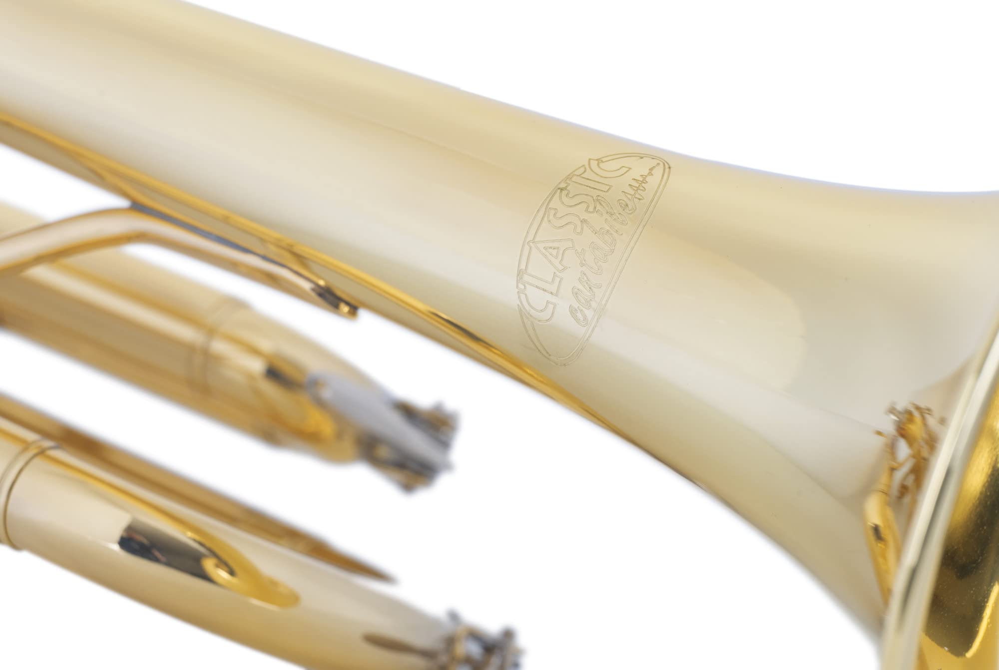 Classic Cantabile TR-30L Bb-Trompete (Schallbecher Messing 123 mm, Mundrohr Goldmessing, Monel-Ventile, Bohrung 11,65 mm)