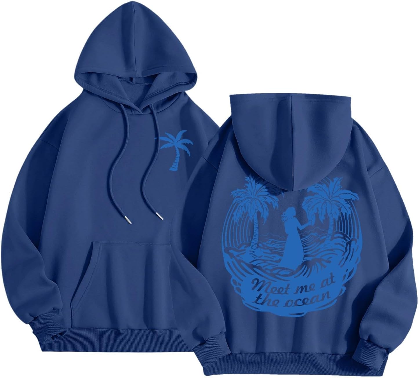 Pink Hoodie for Teen Girls Graphic Hoodie Cute Preppy Sweatshirt Long Sleeve Drawstring Tops With Pockets under 5 dollars