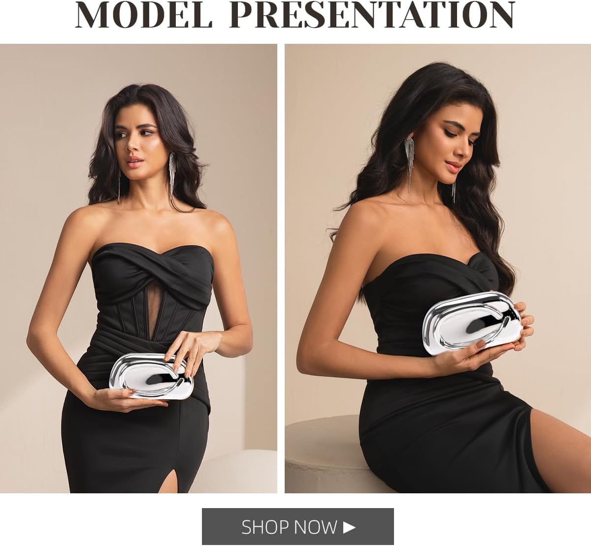 PHILOMENA Evening Clutch Purses Women Acrylic Handbags Metal Handlebars Shoulder Crossbody Bag Wedding Party Casual - Image 2