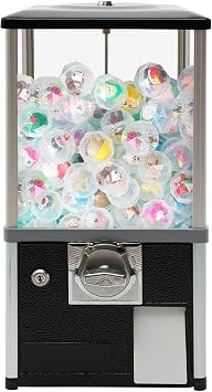 Gumball Machine,21" Height Home Vending Machine for Kids, Hold 200 Capsule Toys,Commercial Candy Gumball Dispenser with A Security Lock for Retail Stores, Amusement Parks, Hypermarkets