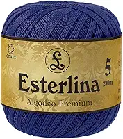 Linha para crochê premium Esterlina 5