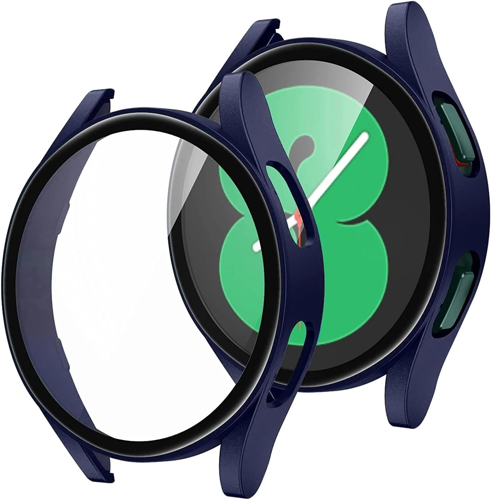 Case de vidrio para Samsung Galaxy Watch 4 44mm protector azul anti caídas 8