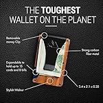 Mountain Voyage Co Minimalist Wallet for Men - Slim RFID, Scratch Resistant, Natural Walnut Wood Credit Card Holder & Money Clip, Easily Removable Money & Cards, Mens Wallets - Image 4