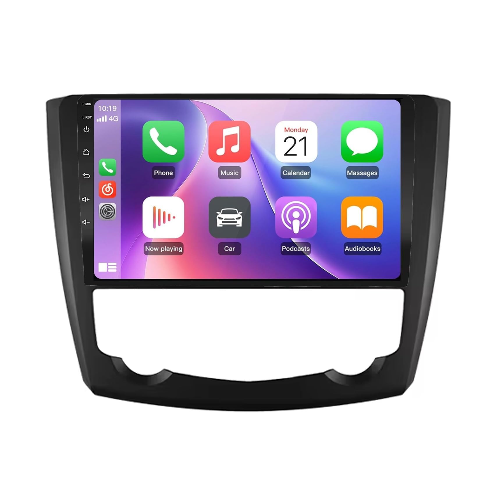 BCBSYCJP Car Radio with Wireless CarPlay Android Auto for Renault Kadjar 2015-2019 9 Inch Stereo Mirror Link Bluetooth with Android Auto Carplay Wireless WIFI FM GPS,8 Core 4+64G