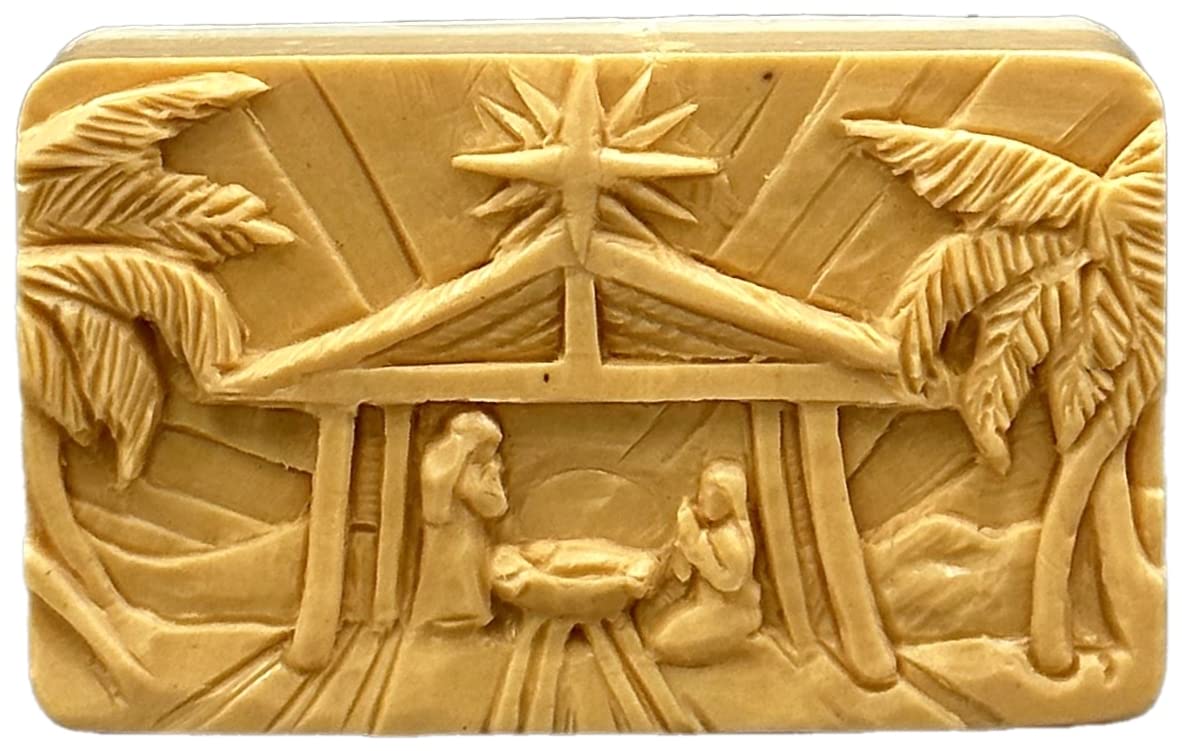 Manger Scene Silicone Mold SOAP Plaster Wax Resin Clay 5oz Jesus