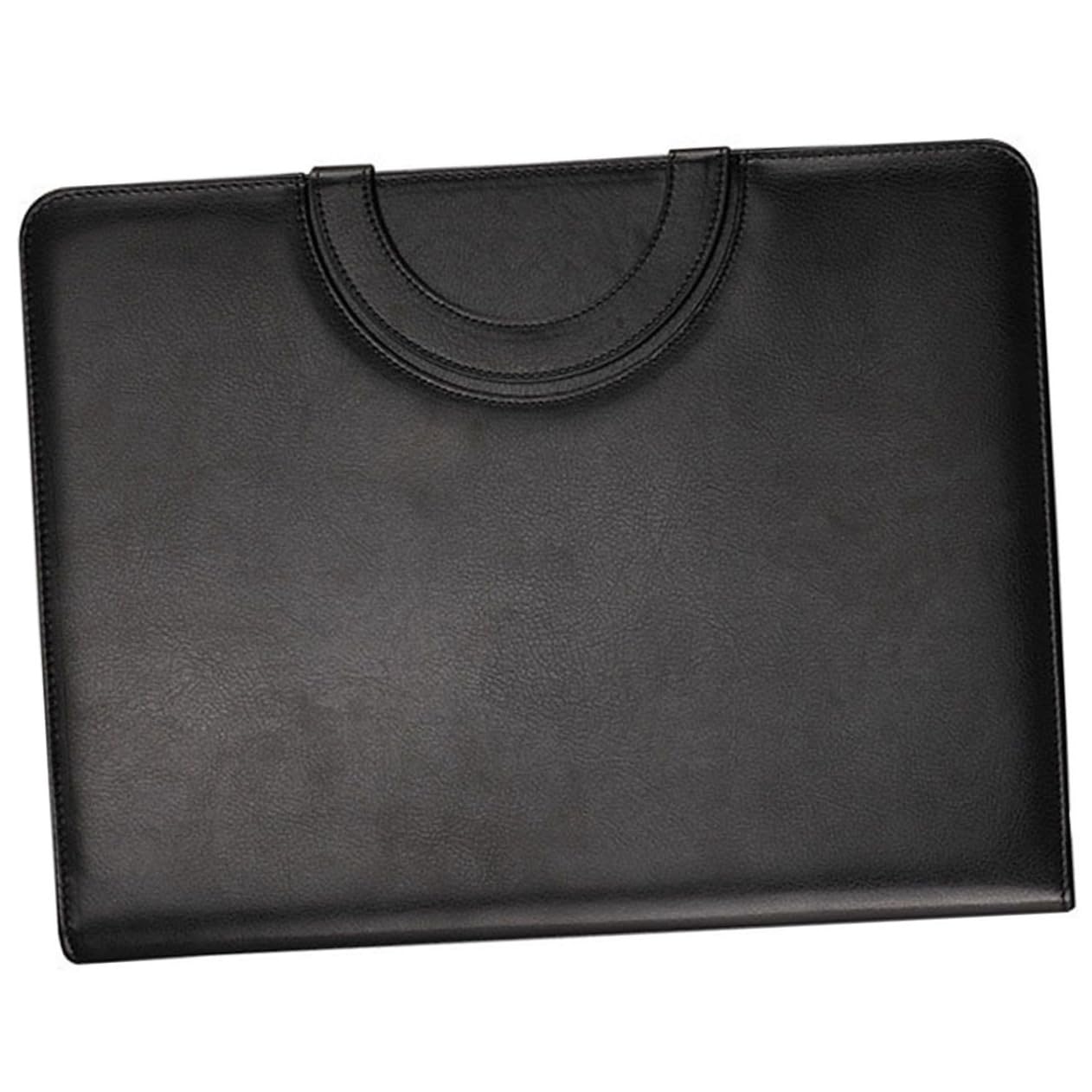 DOITOOL Carpeta de Portafolios de Negocios en Pu con Cremallera y Compartimentos Múltiples para Documentos y Cuaderno A4