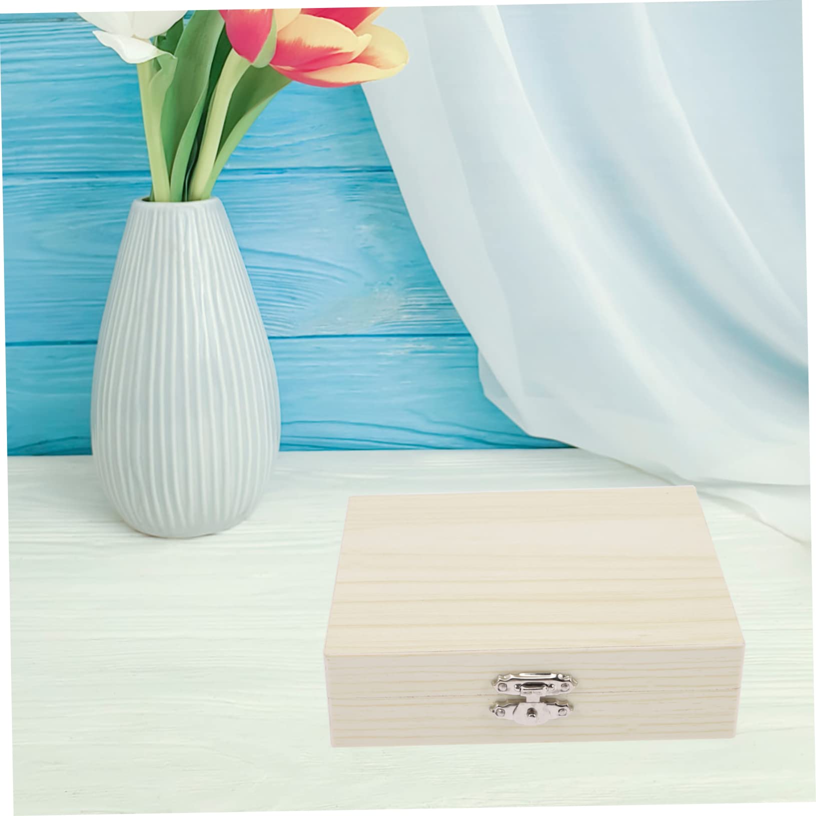 PRETYZOOM 3Er-Packung Biologische Slice-Box Exemplare vorbereitet gleiten Scheibe Lagerung klein Mikroskop -Schleifbehälter Halter für Mikroskop-Objektträger Holz Beige