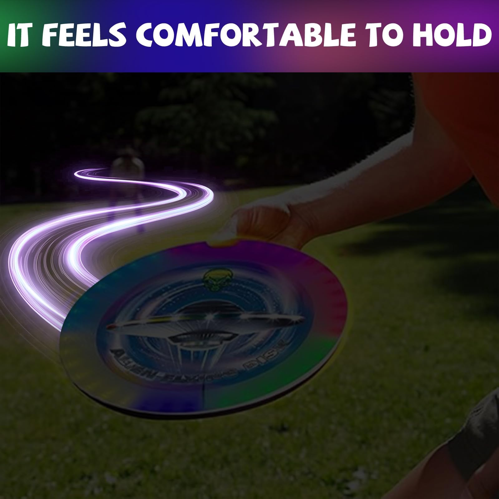 Modes d'éclairage LED Flying Disc - Disque de vol lumineux pour enfants et adultes