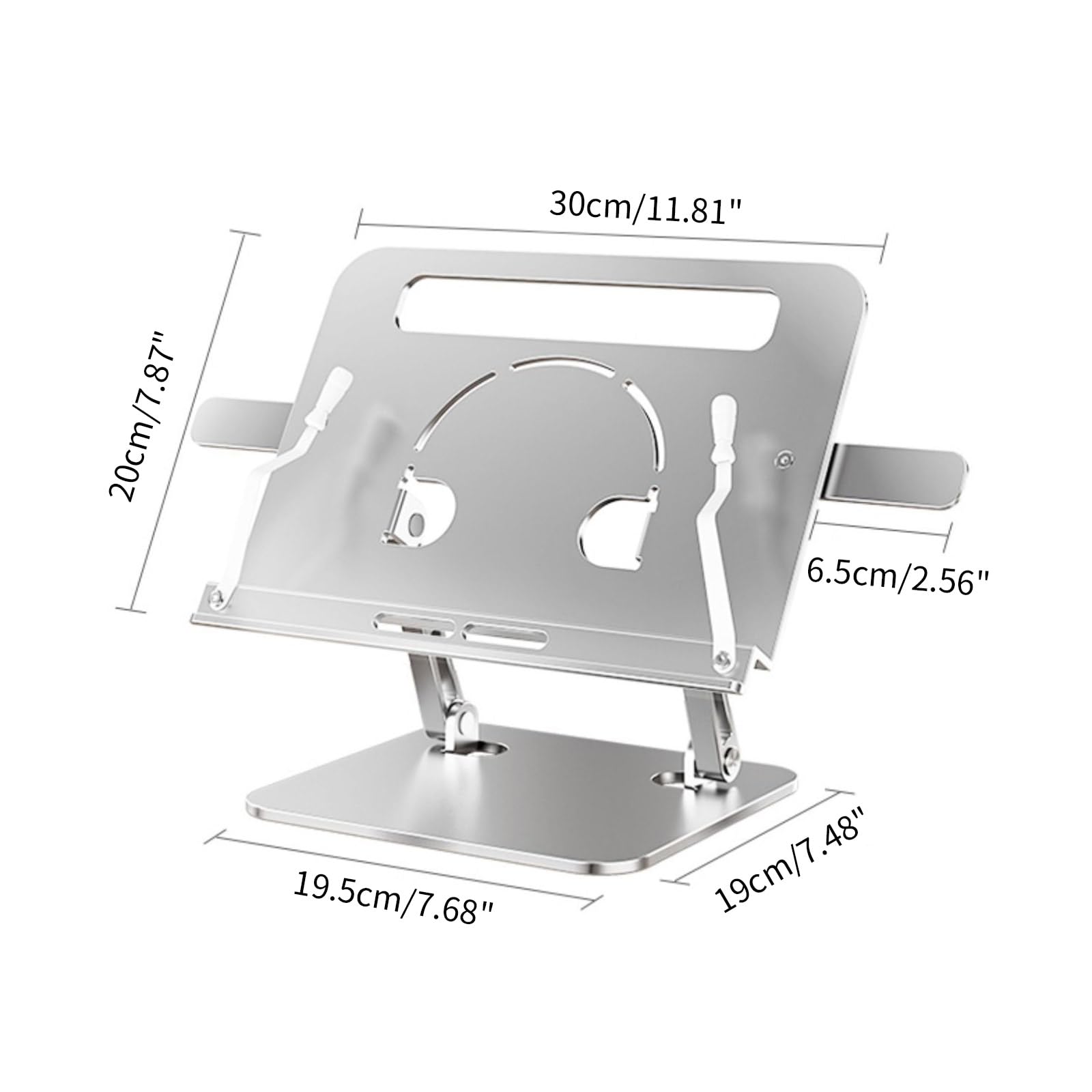 Pieghevole Tablet Stand Supporto di Raffreddamento Staffa Antiscivolo CNC Lega di Alluminio Per Pad Base Telefono