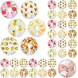36 Pcs G Tube Button Covers Feeding Tube Pads Breast Nipple Soft Cotton Pads Reusable Button Washable Feeding Supplies for Kid Baby Breastfeeding Nursing Care, 6 Pattern