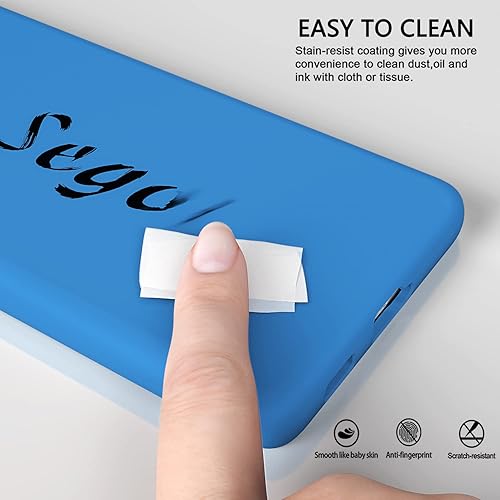 Miniatura 4 de E Segoi Diseñada para Galaxy S21 Ultra, funda de goma de gel de silicona líquida a prueba de golpes, cojín de forro de tela de microfibra suave