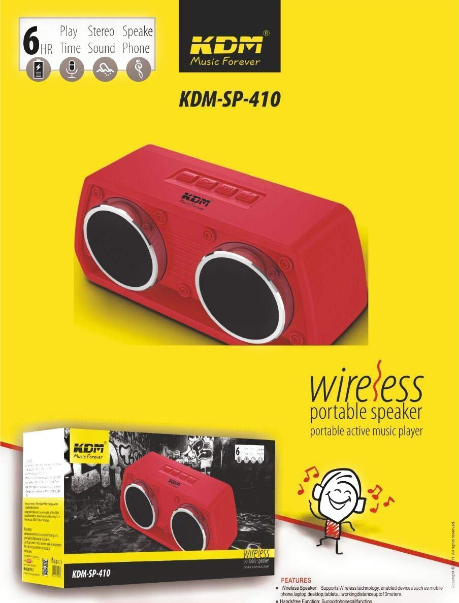 Kdm sp 410 bluetooth speaker Clearance