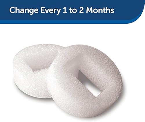 Miniatura 4 de PetSafe Drinkwell Filtros de espuma de repuesto para fuente múltiple de plástico 360 para mascotas, dispensador de agua para gatos y perros, paquete