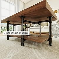 Vista 3 de Patas de metal para mesa de café de 16 pulgadas, patas de banco negras, patas de silla de escritorio resistentes para muebles, juego de 2, base