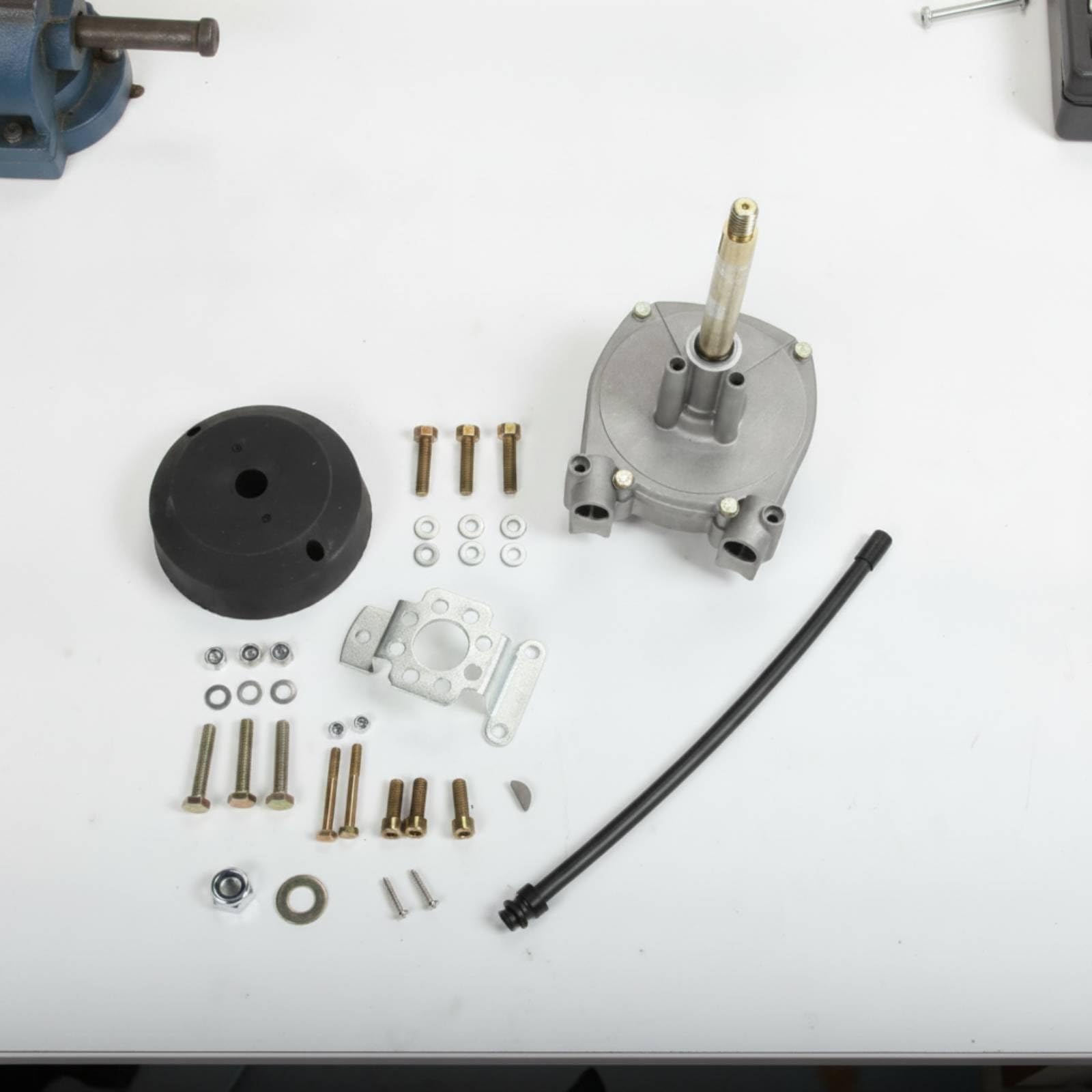 Colcolo Marine Steering Gear Meccanismo Sterzo Barca Fuoribordo Timoneria Cavo Sterzo Scatola Ingranaggi Custodia Resistente Montaggio Completo Adatto a Pesca Gommoni