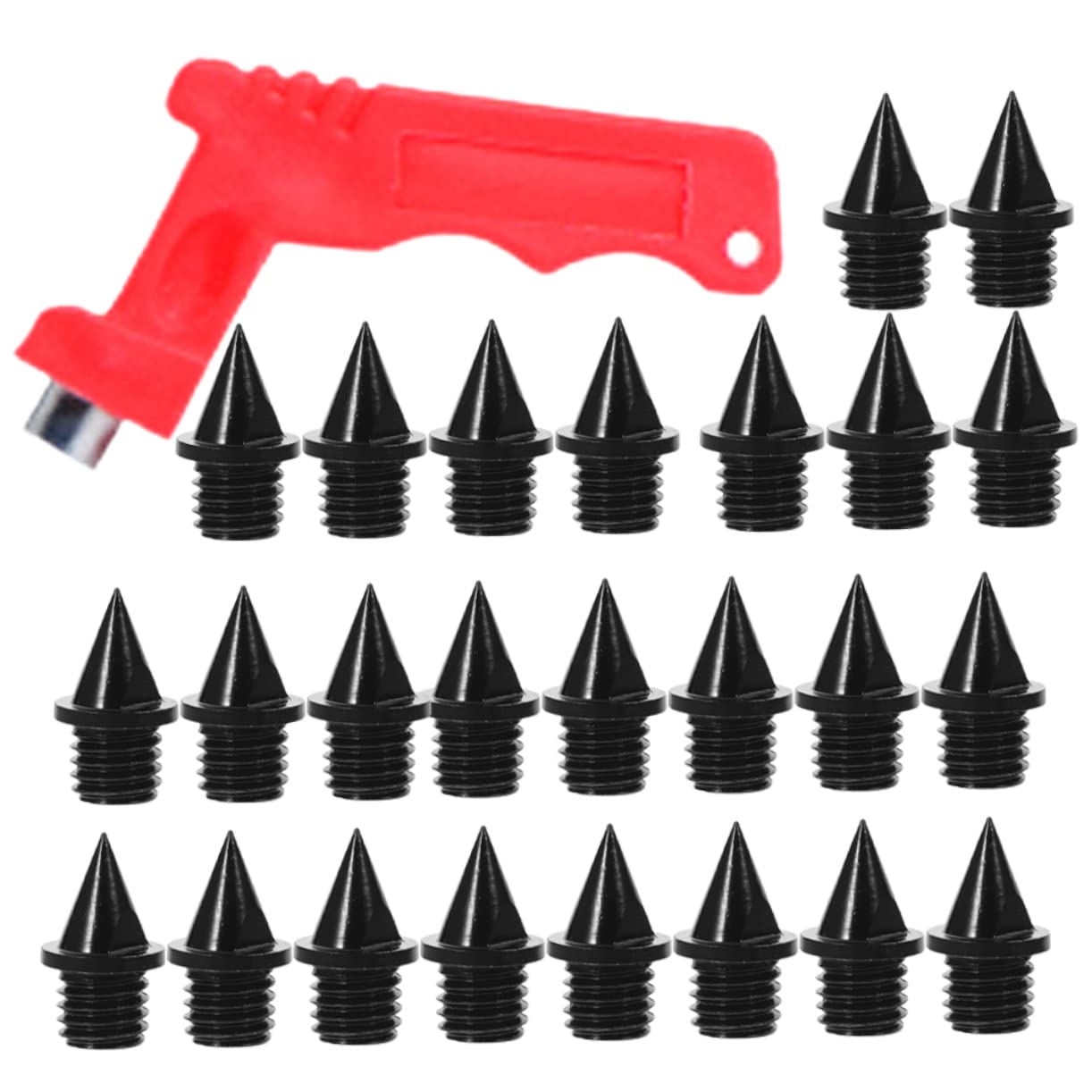BESPORTBLE 150pezzi Tacchetti Acciaio Per Scarpe Da Corsa Spikes Per Atletica Con Wrench Inclusa Design Piramide Per Maggiore Stabilità e Performance Ottimizzata