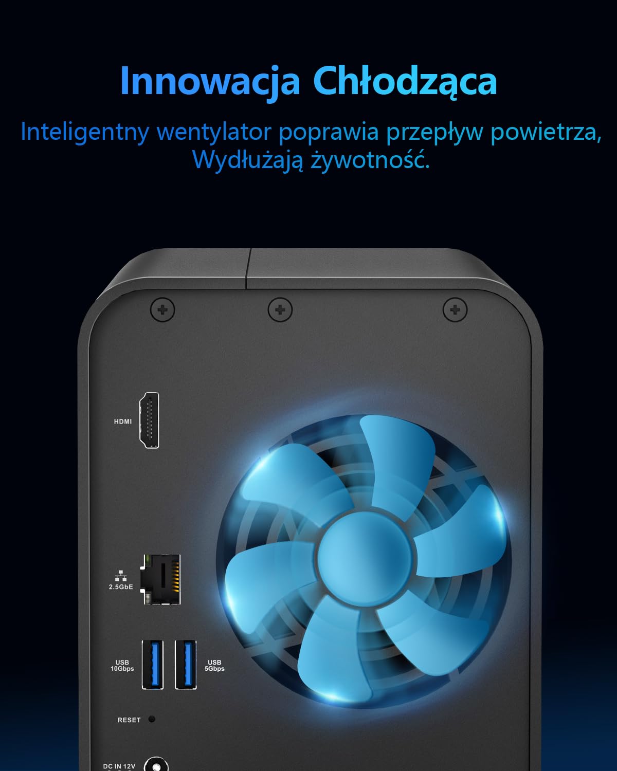 TERRAMASTER F2-425 2-Bay NAS Pamięć Masowa – Procesor Intel x86 Quad-Core CPU, 4 GB RAM, 2.5GbE LAN, Serwer Multimedialny z Sieciową Pamięcią Masową dla Użytkowników Domowych(Bez dysków)