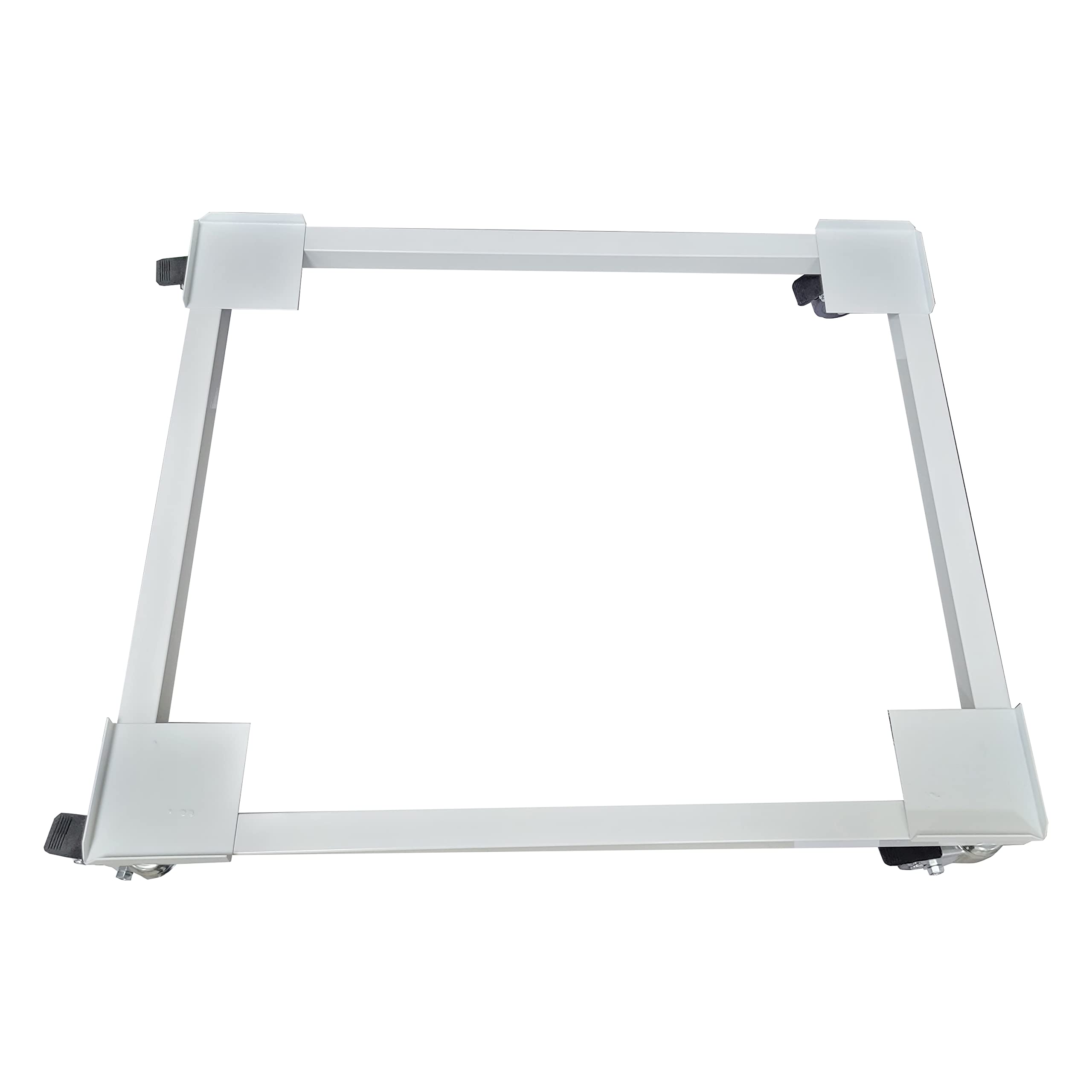 Tecnokit Trolley for Washing Machine and Tumble Dryer with Wheels, Steel, Lever System, Load Capacity 200 kg, White, Vibration-free, 50 x 60 cm Tecnokit Trolley for Washing Machine and Tumble Dryer with Wheels, Steel, Lever System, Load Capacity 200 kg, White, Vibration-free, 50 x 60 cm