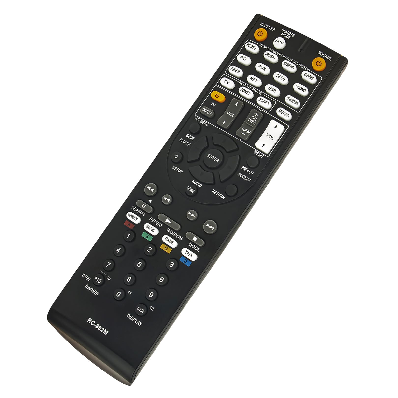 A653　ONKYO　オンキョー　リモコン　RC-615P Amazon.com: RC-882M AV Receiver Replace Remote Control Compatible