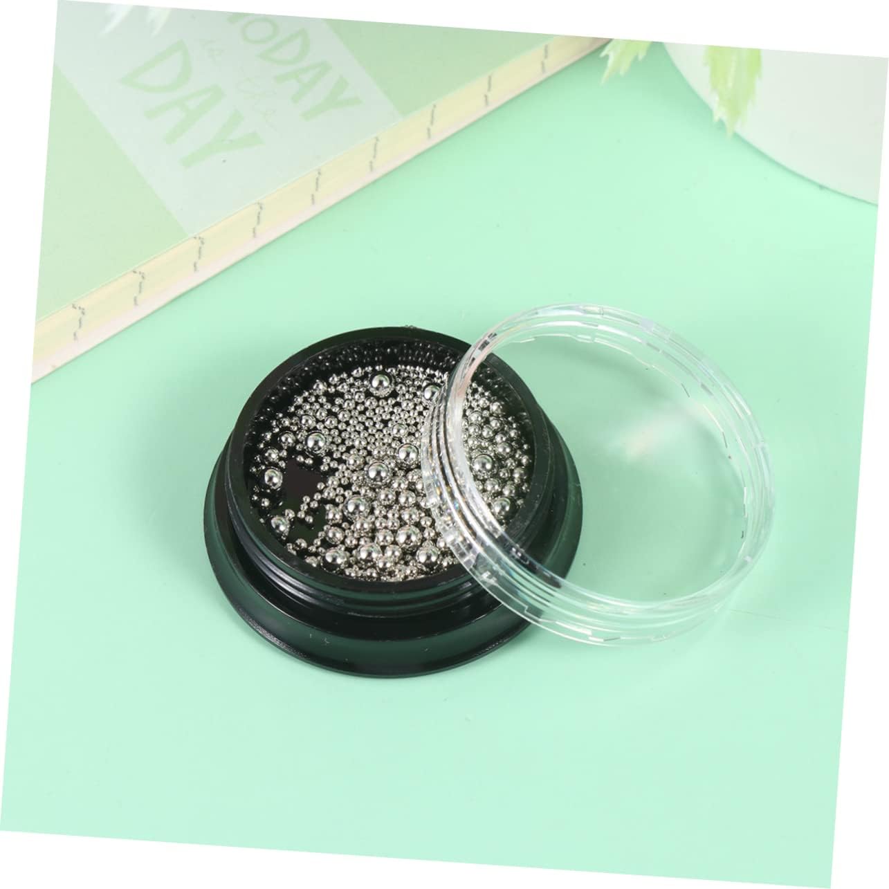 FRCOLOR 15sets Nail Metal Beads Nail Art Rhinestones Kit Charms Art Supplies for DIY