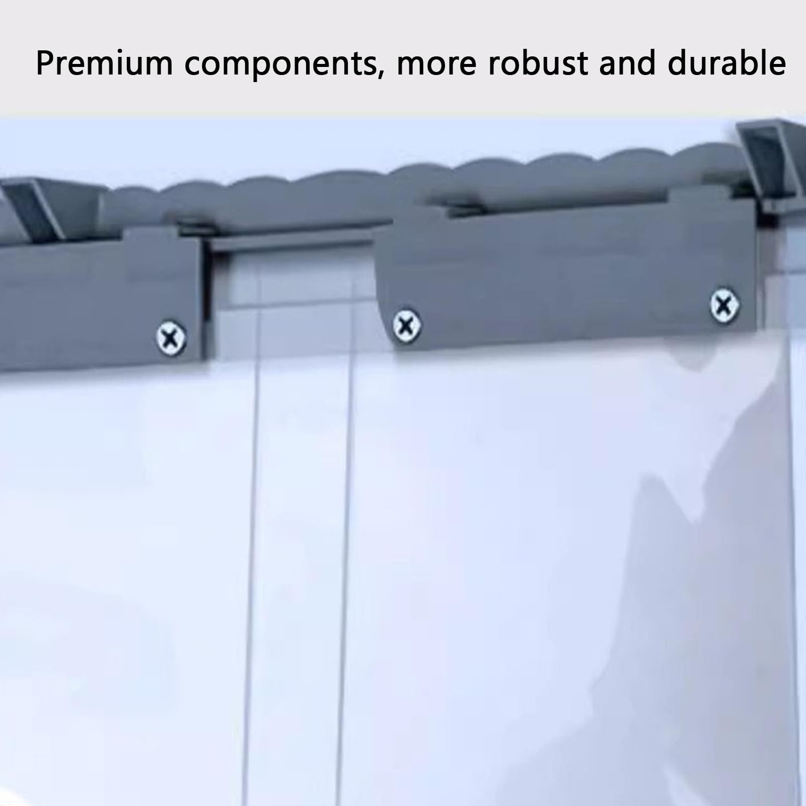 Plastiques Bande Lamelle Protection Contre Le Froid Rideaux Porte Lanières PVC Air Curtain Salon, Cour(105x220cm/41.34x86.61in)