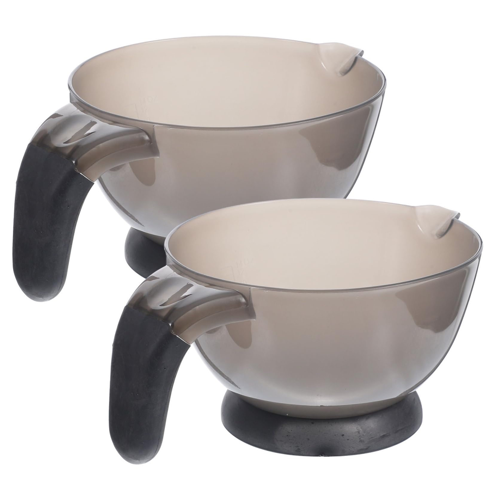 PLAFOPE 2pcs Hair Dye Mixing Bowls Light Pink Big Bowl for Hair Dipping Salon Diy