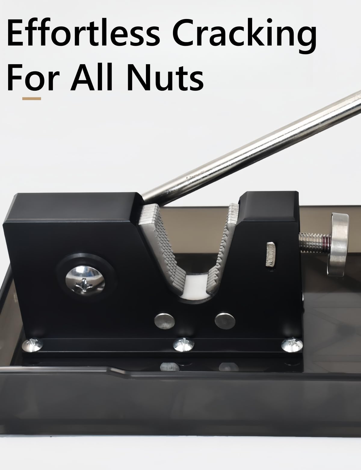 Casse-noix En Acier Inoxydable – Multifonction Pour Noix, Noisettes, Crabes – Design Ergonomique En V – Poignée Antidérapante
