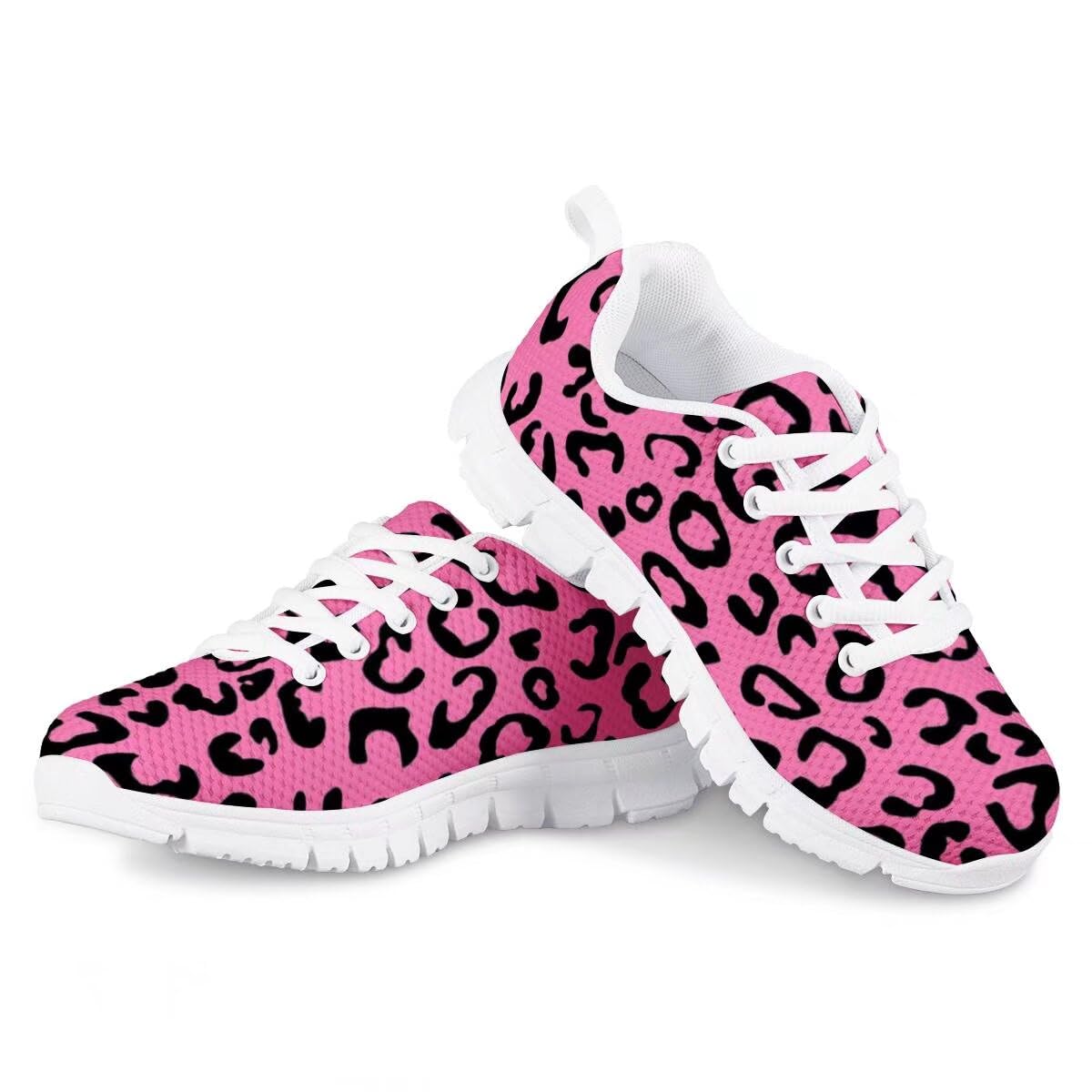 PinUp Angel Kid Girls Running Sports Sneakers Cute Casual Leopard/Floral Print Walking Shoes