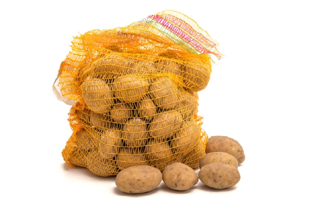 HaGa Sacchi Raschel 100 pezzi – 31 cm x 50 cm sacchetto per patate e cipolle